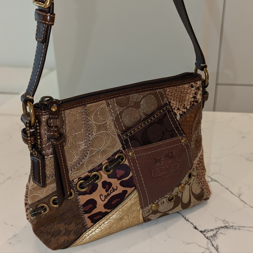 Coach patchwork shoulder bag